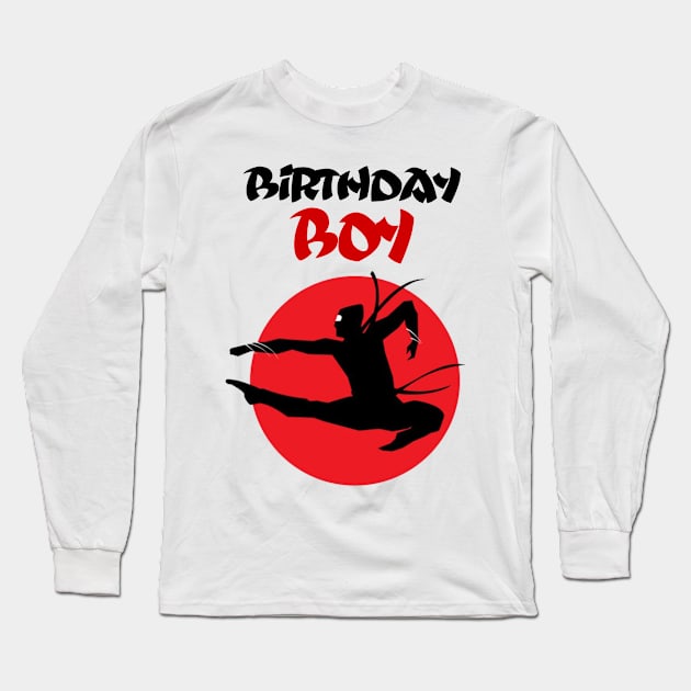 Birthday Boy - American Ninja Warrior Long Sleeve T-Shirt by SusieTeeCreations